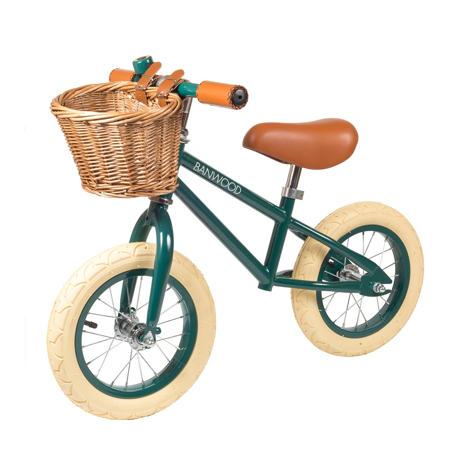kids balance vintage green bike