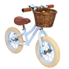 vintage light blue balance bike kids