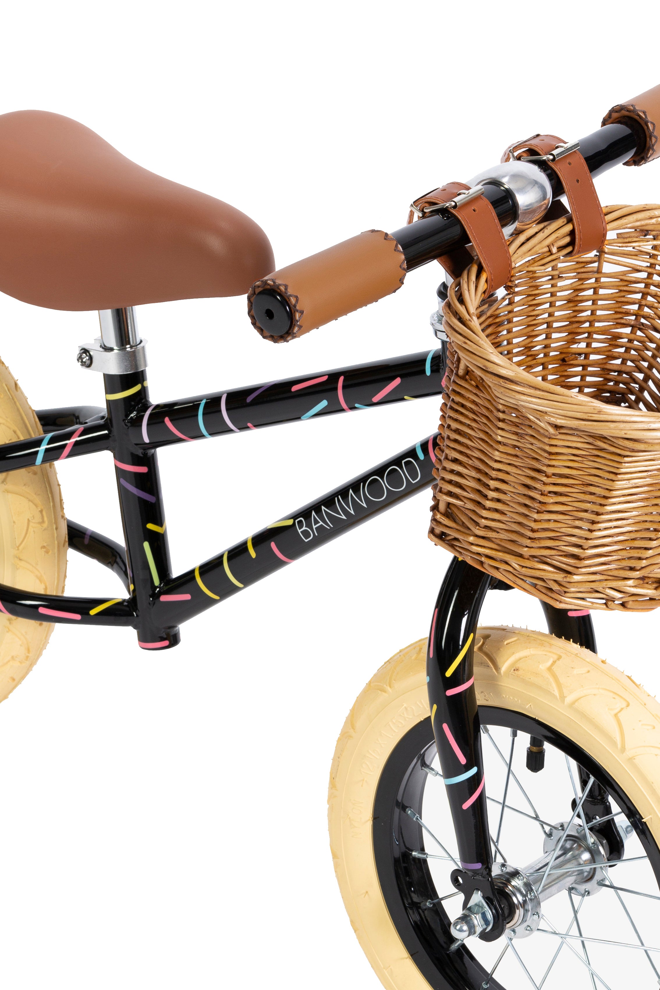 black banwood balance bike