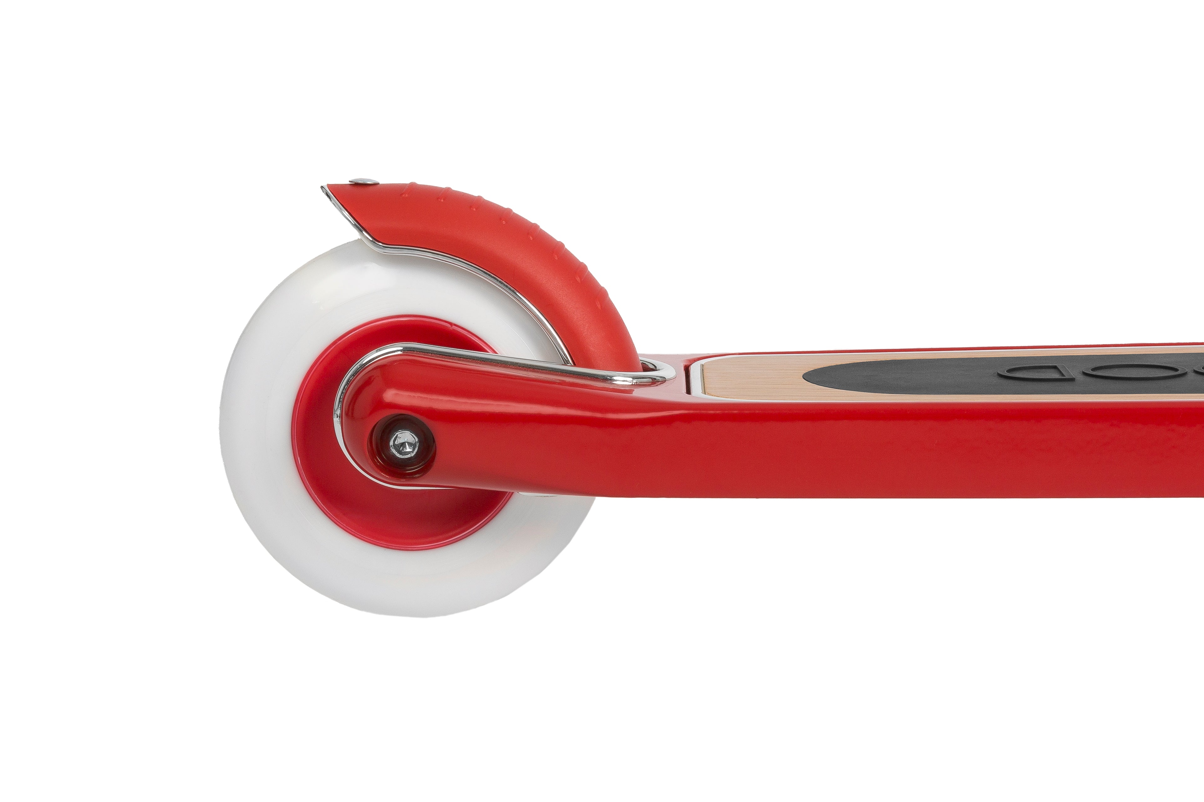 red kids vintage scooter