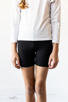 Black Biker Shorts for Girls
