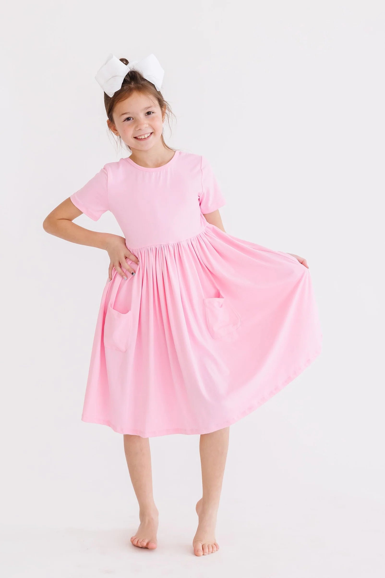 Bubble Gum Pink Twirl Dress 