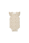 Load image into Gallery viewer, Baby Light Pink Floral Kitten Bodysuit
