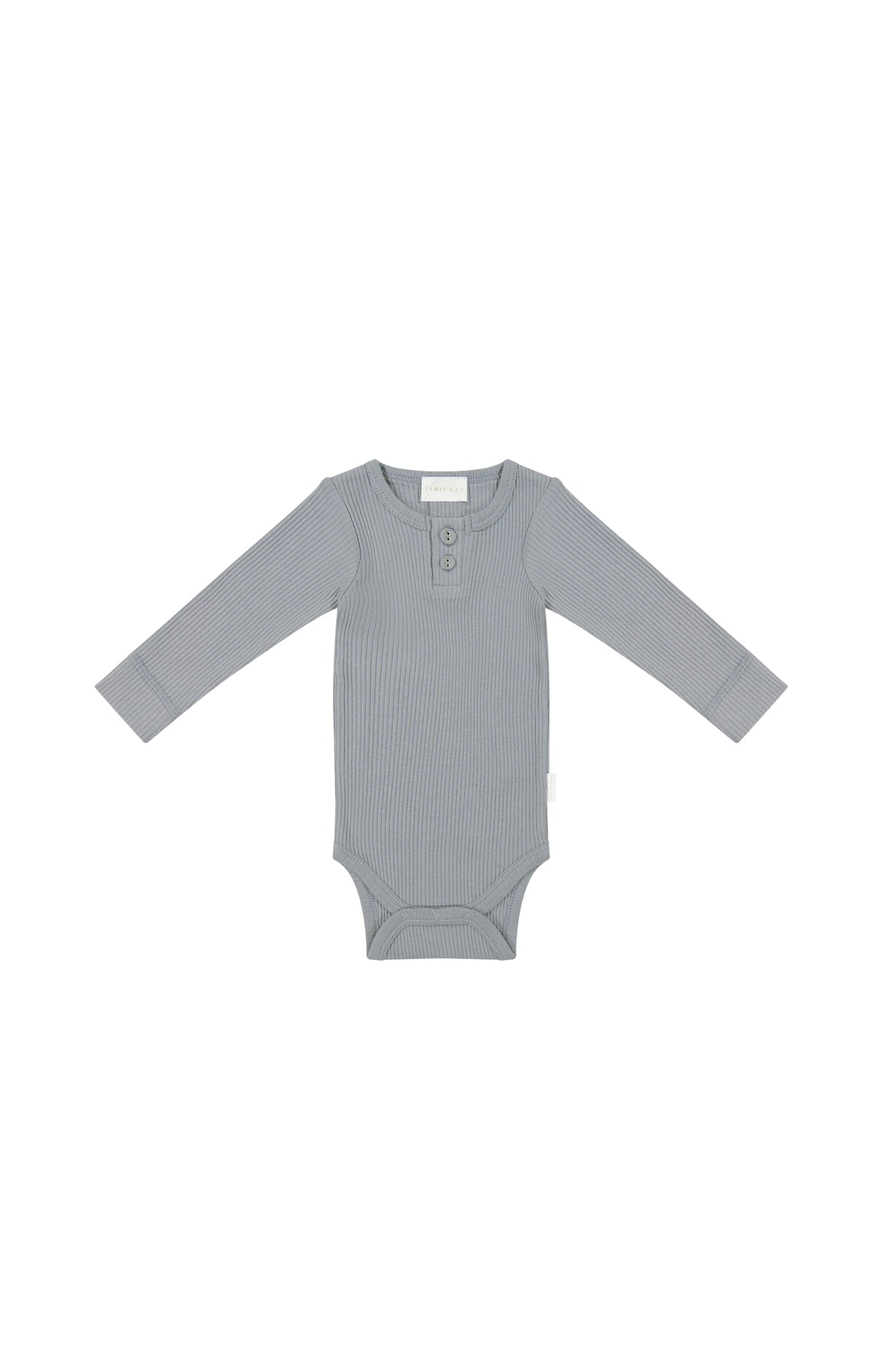 Organic Cotton Modal Long Sleeve Bodysuit - Dawn