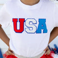 Load image into Gallery viewer, kids fourth of july patch shirt
