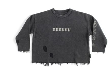 All Inked Deconstructed Sweatshirt - Washed Graphite