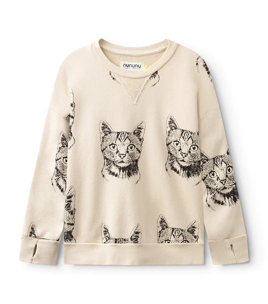 Cool Cat Sweatshirt - Natural