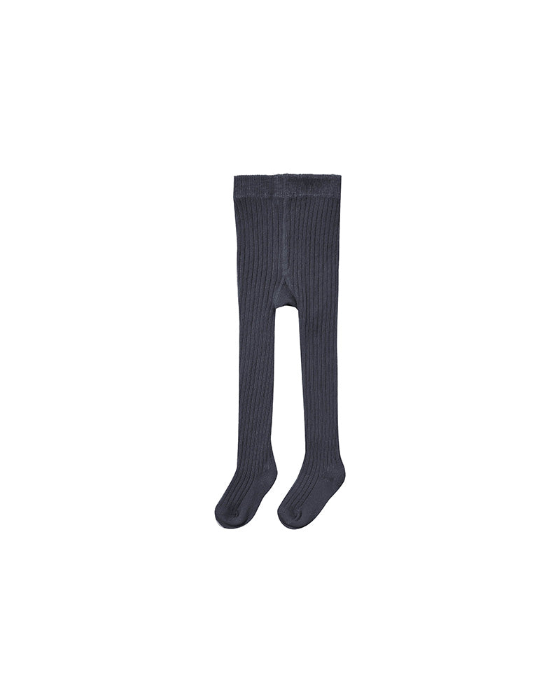 Children's Navy Ribbed Tights