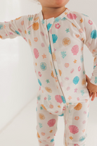 Pink Orange and Blue Seashell Romper Pajama