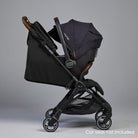 Black stroller with canopy 