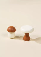 Red and white mushroom toys