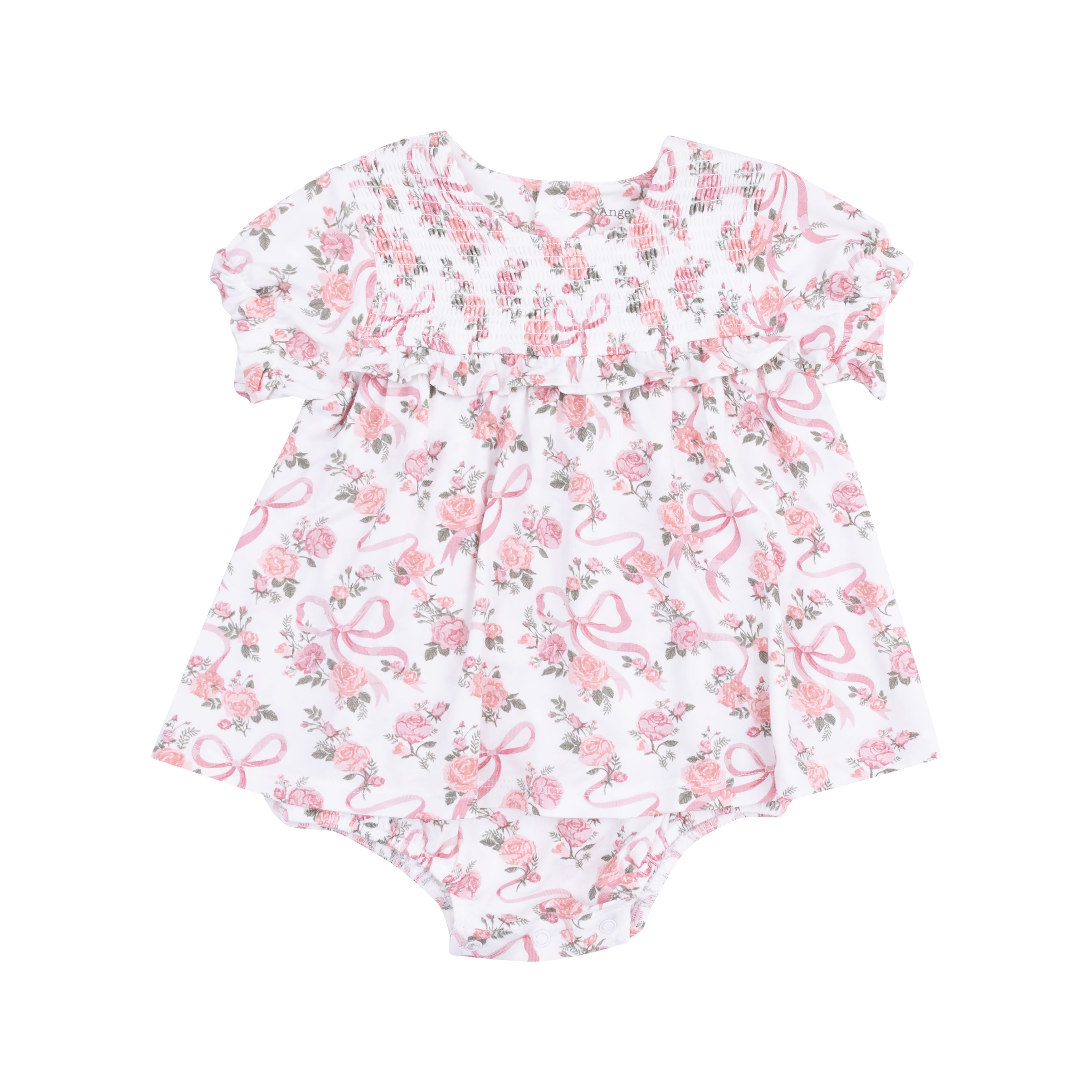 Ribbon and Floral Baby One Piece 