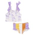 Load image into Gallery viewer, Girl's Shelly Tankini - Lavender Horses
