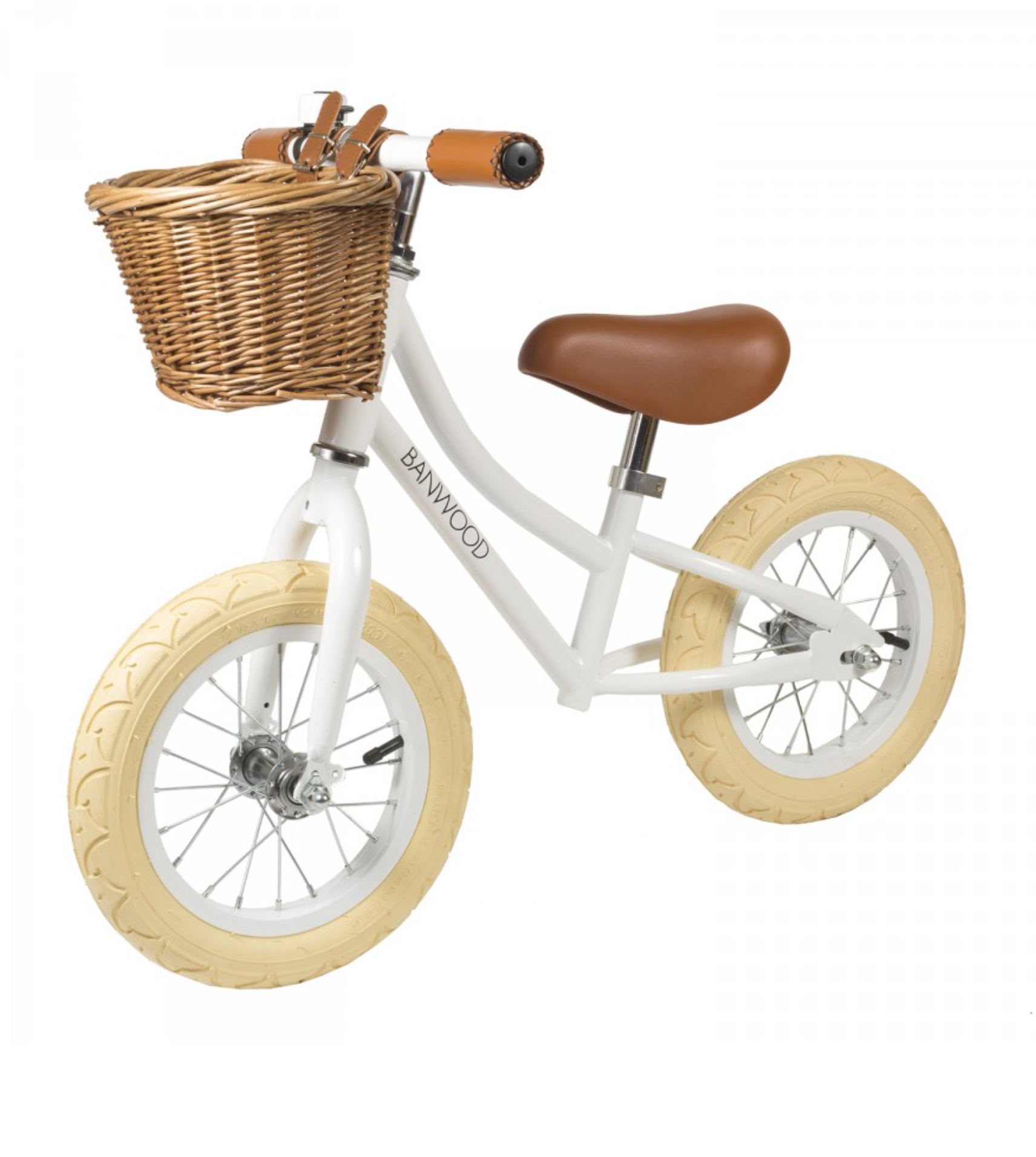 kids vintage white balance bike