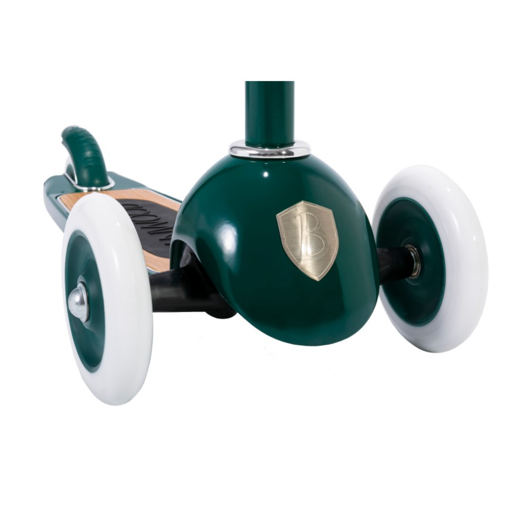 green vintage scooter