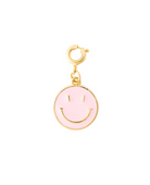 Light Pink Smiley Face Charm for Bracelet or Necklace