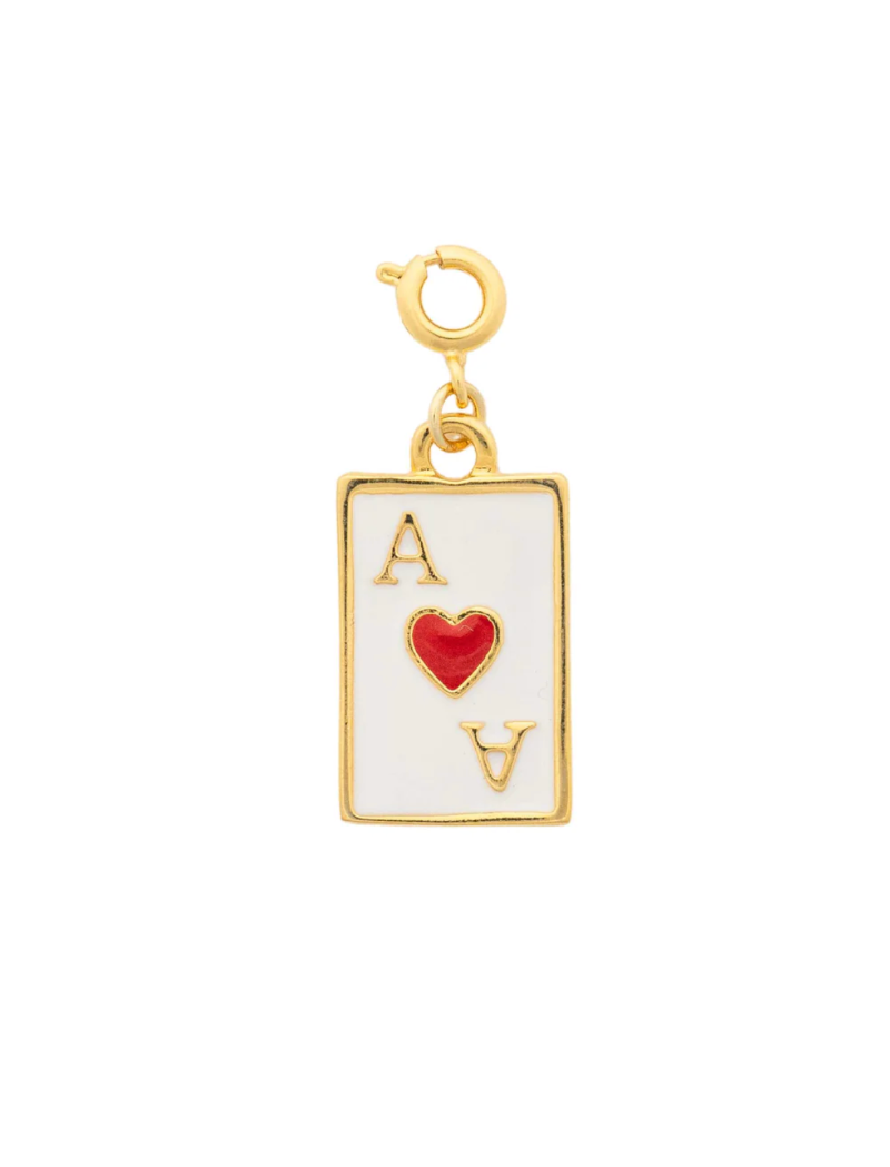 Ace of Hearts Charm for Bracelet or Necklace