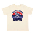 Load image into Gallery viewer, kids let freedom rawr shirt
