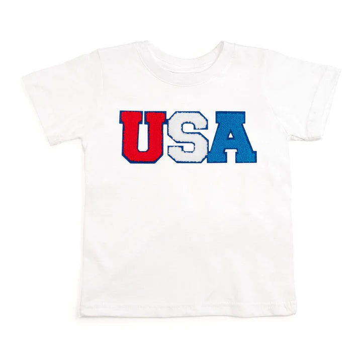 kids USA patch shirt