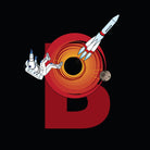Spaceship letter B alphabet book