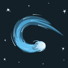 Letter C in space alphabet book