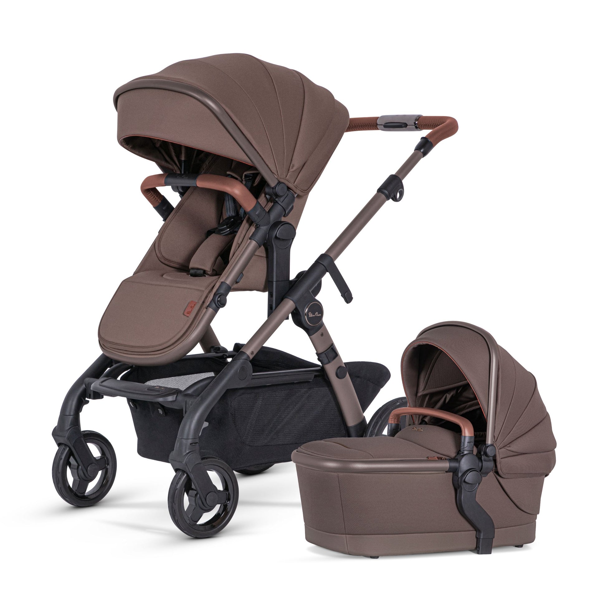 Silver Cross Wave 3 Single to Double Stroller Caramel