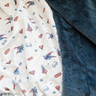 Superman receiving blanket