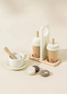 Wooden Coffee and Tea Cup Play Set 