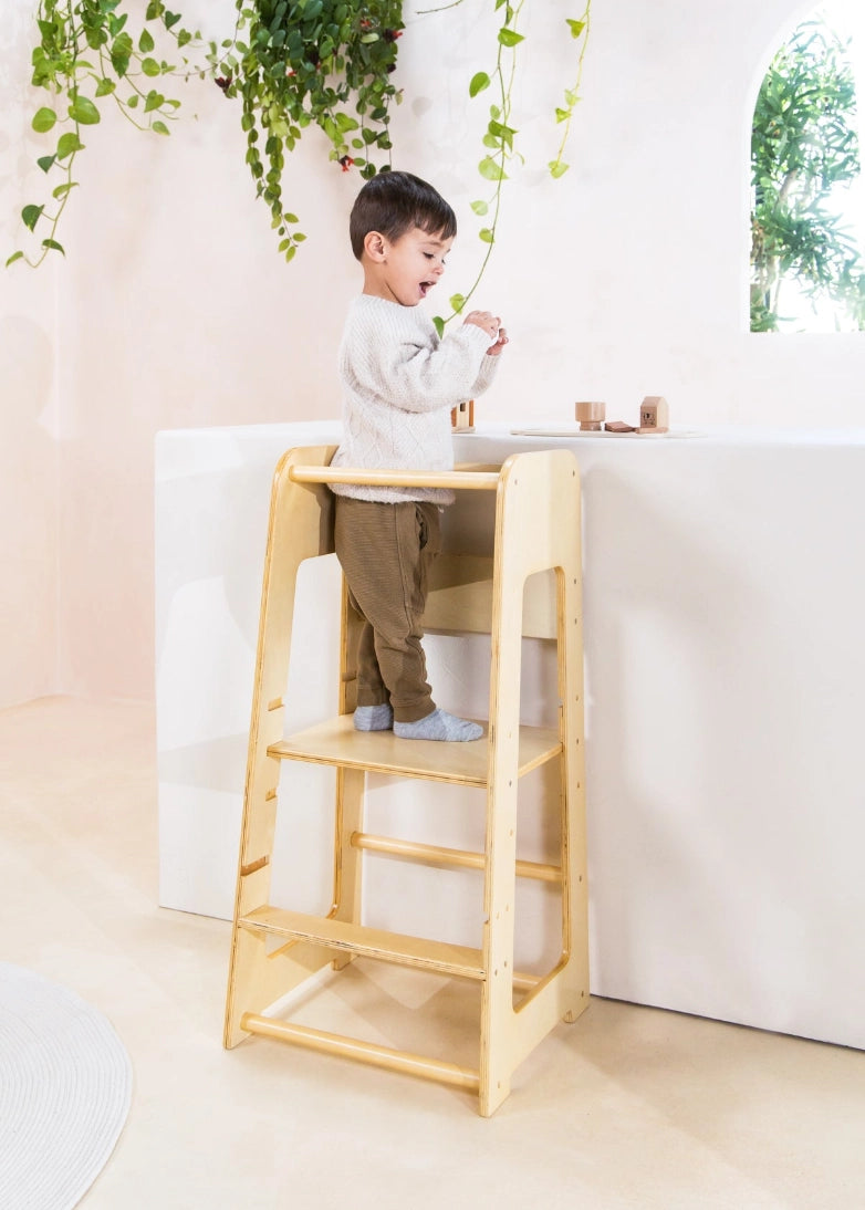 Wooden Kitchen Stepping Stool for Toddlers 