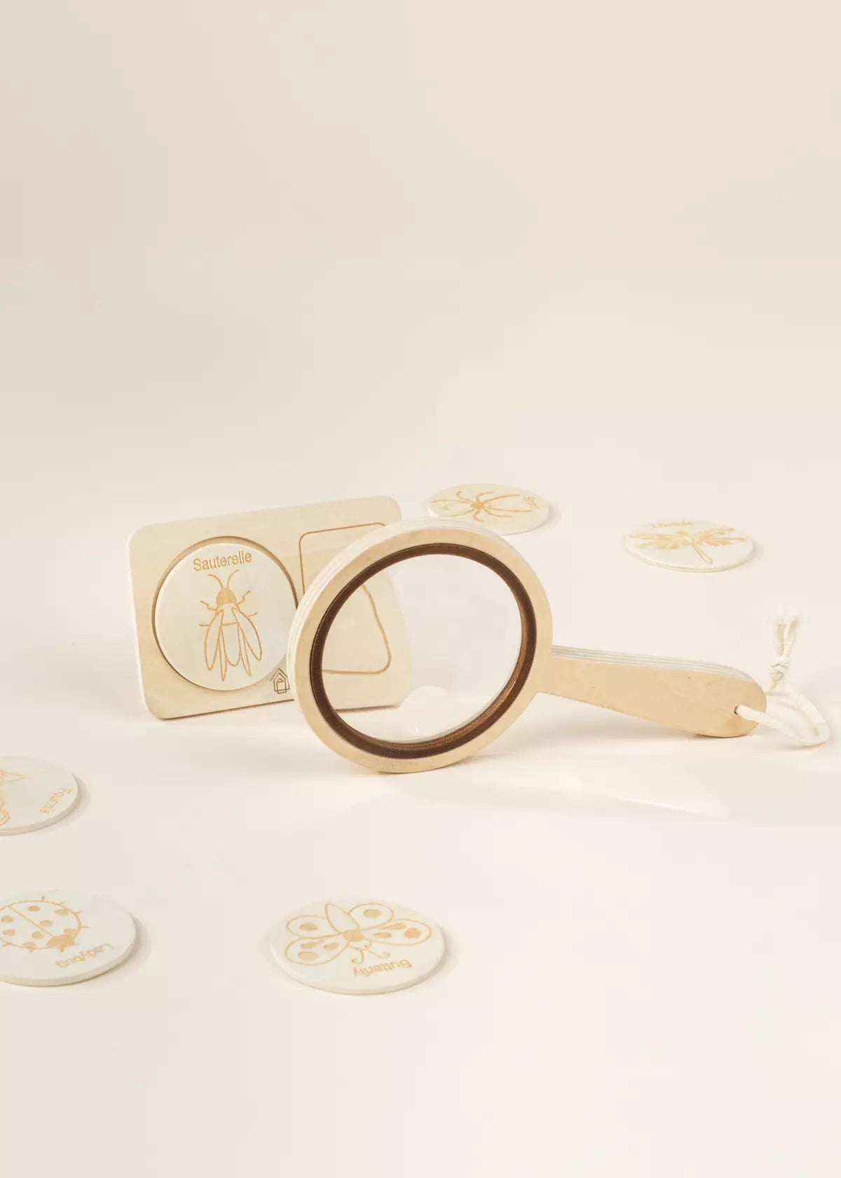 Wooden Magnifier Bug Set 