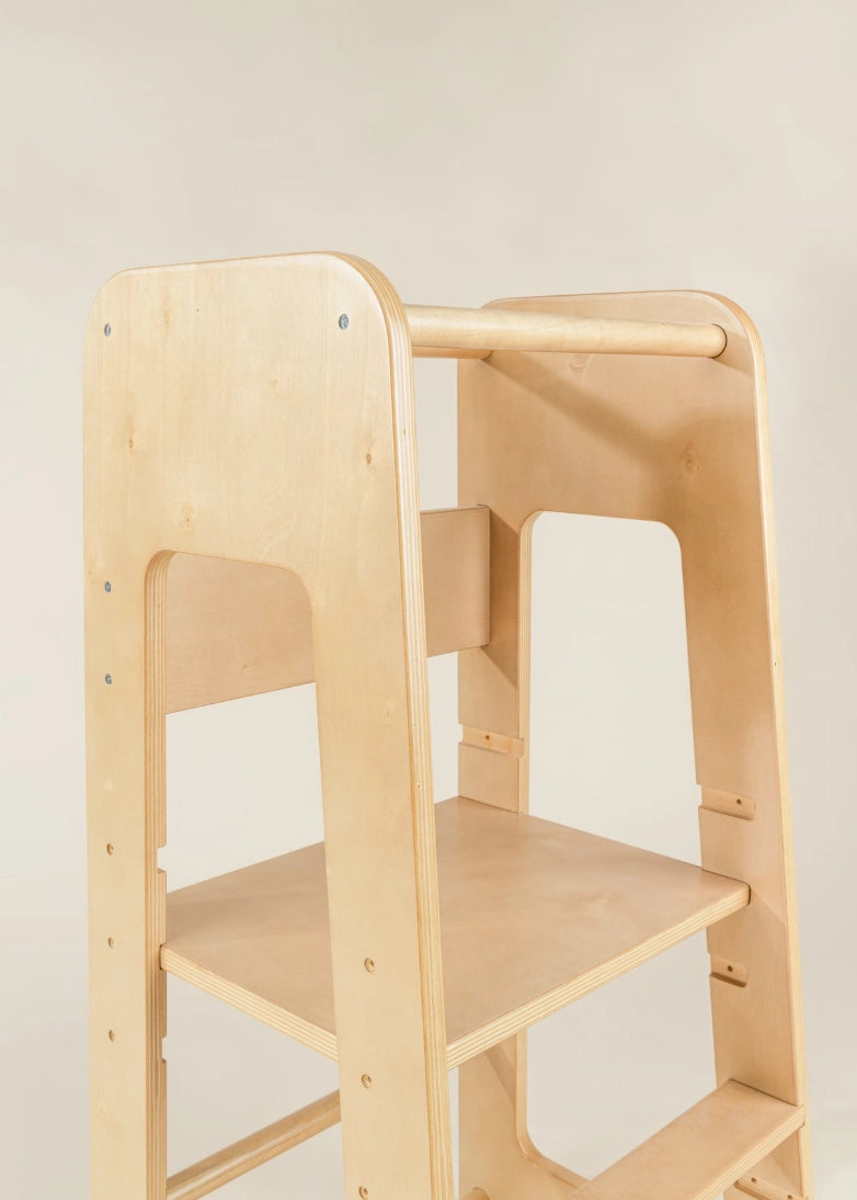 Wooden Stool for Toddlers with Safe Sides 
