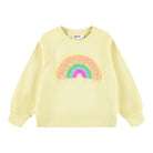 Yellow Crewneck with Rainbow Sequin 