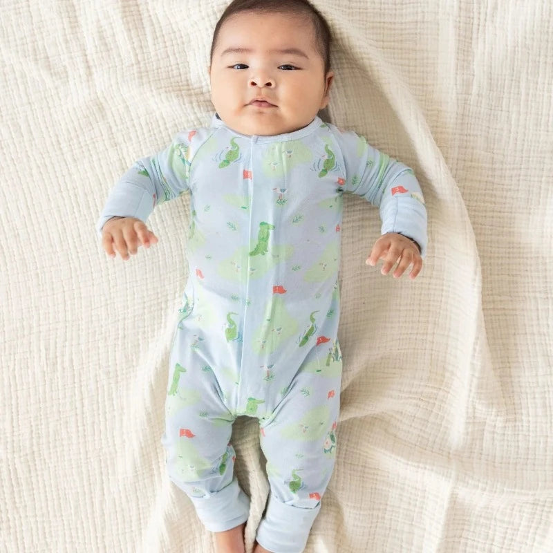 golf magnetic footie pajama baby