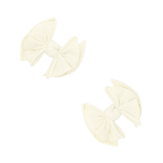 2 Pack Fab Clips - Ivory