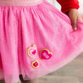 Load image into Gallery viewer, Heart Patch Tutu - Raspberry
