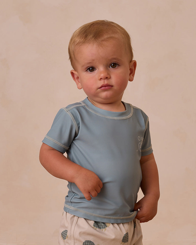 baby blue swim shirt 