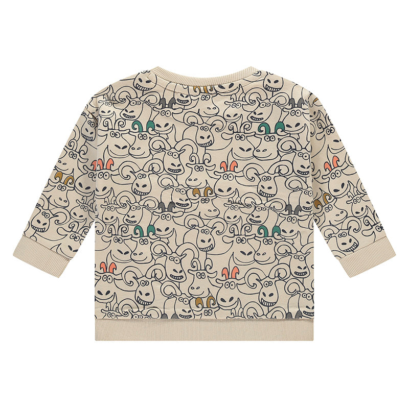 beige baby boy sweatshirt