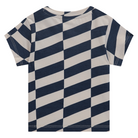 baby shirt with navy and white checkered