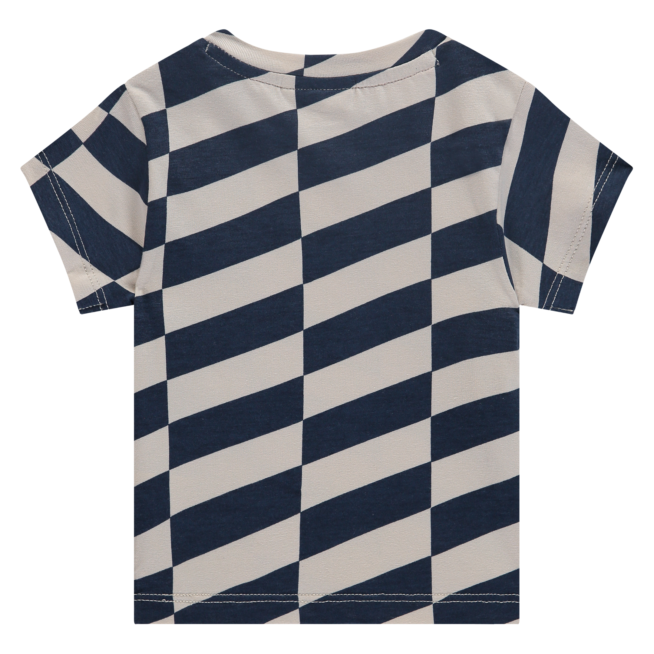 baby shirt with navy and white checkered