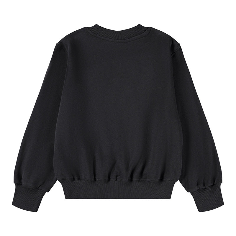 Black sweatshirt on a white background