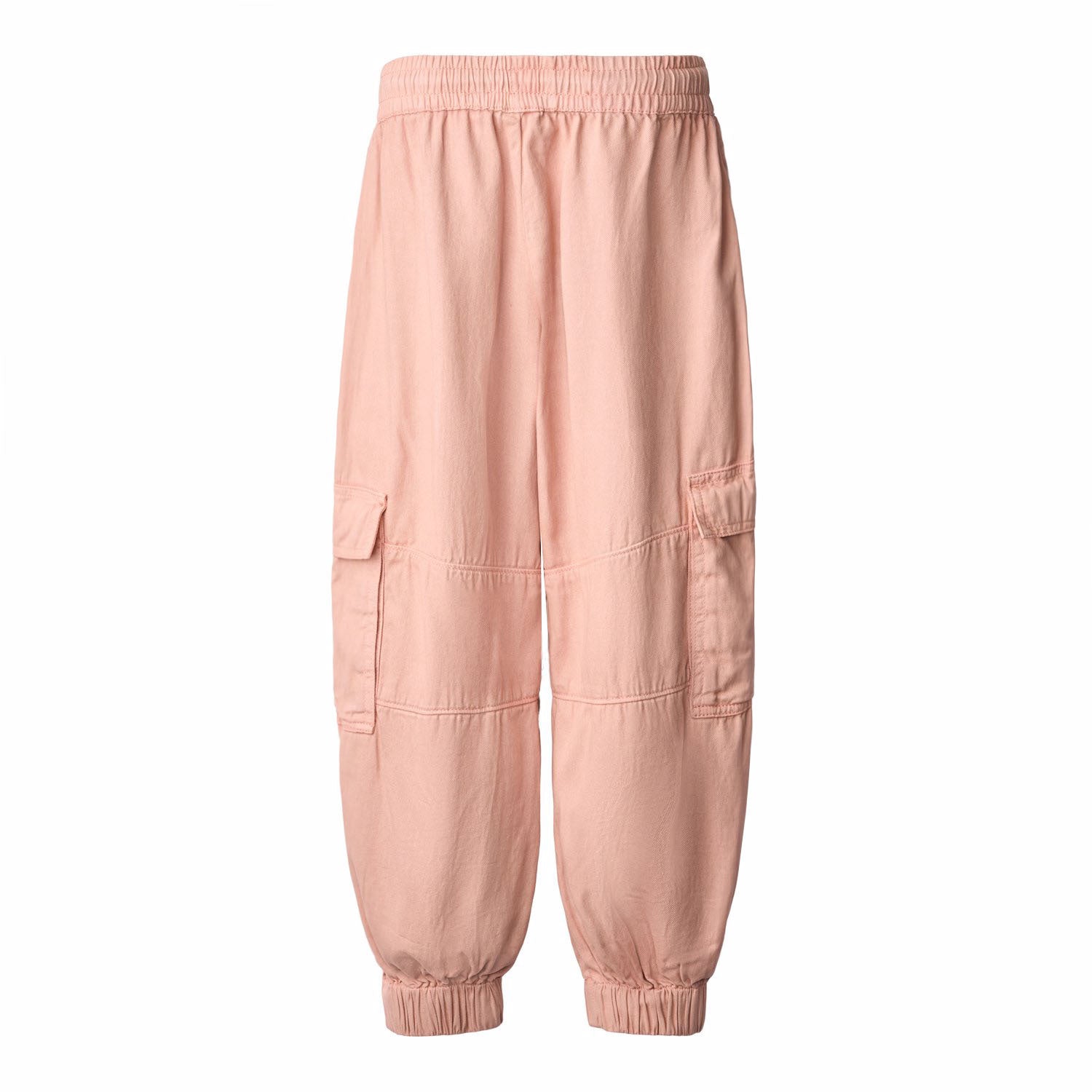 back of pink cargo sweats 