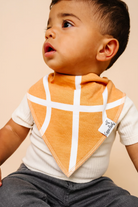 basketball outline bandana bib 