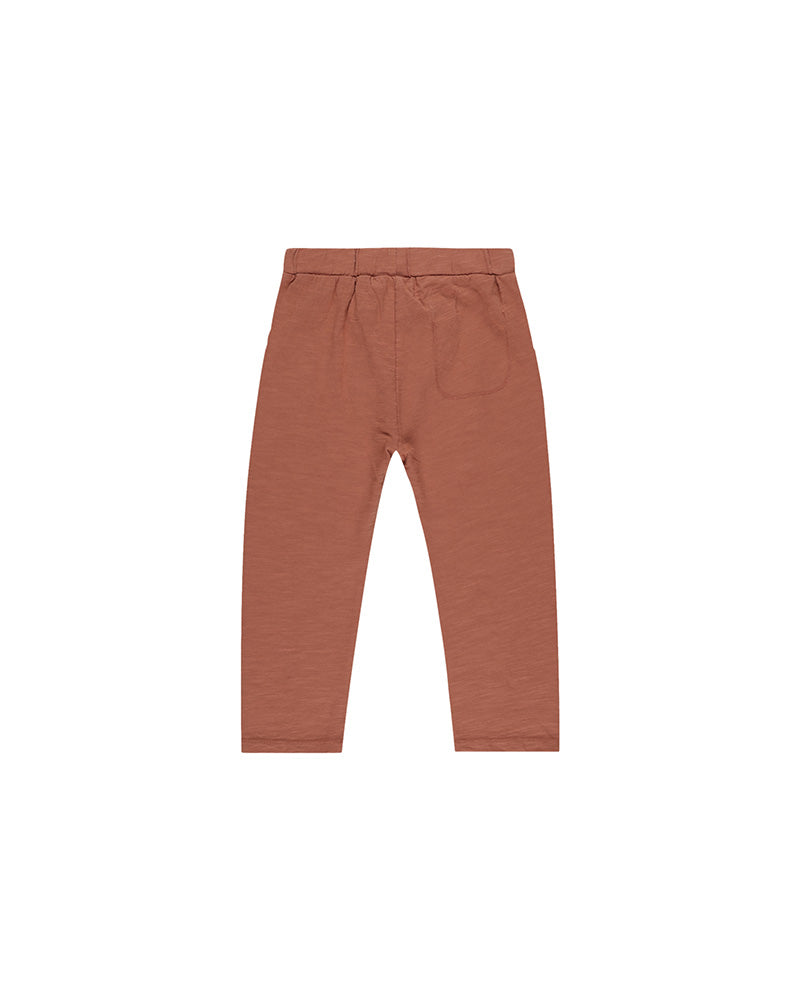 burnt orange cotton pants 