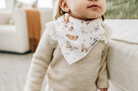 butterfly pattern bandana bib