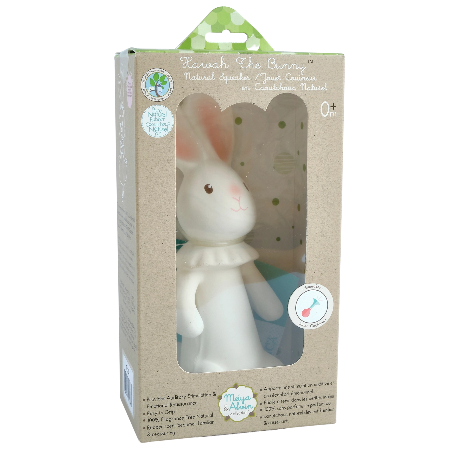 Havah the Bunny All Rubber Squeaker Toy