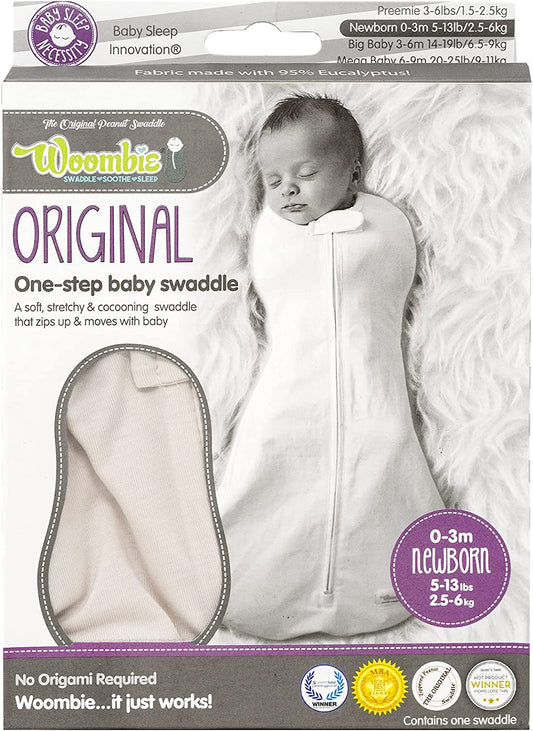 The Tencel Woombie Baby Swaddling Wrap - Vanilla Cream