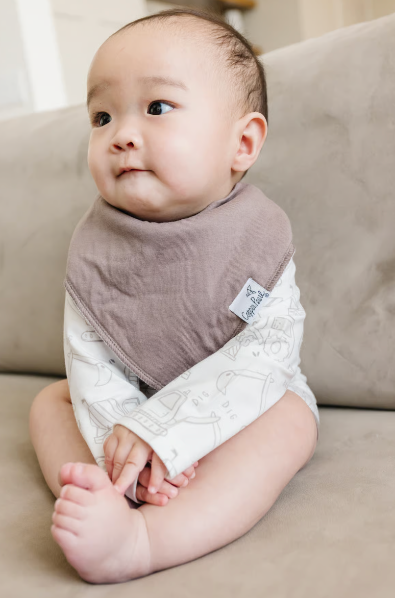 cocoa brown bandana bib 