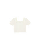 cream cropped t-shirt 