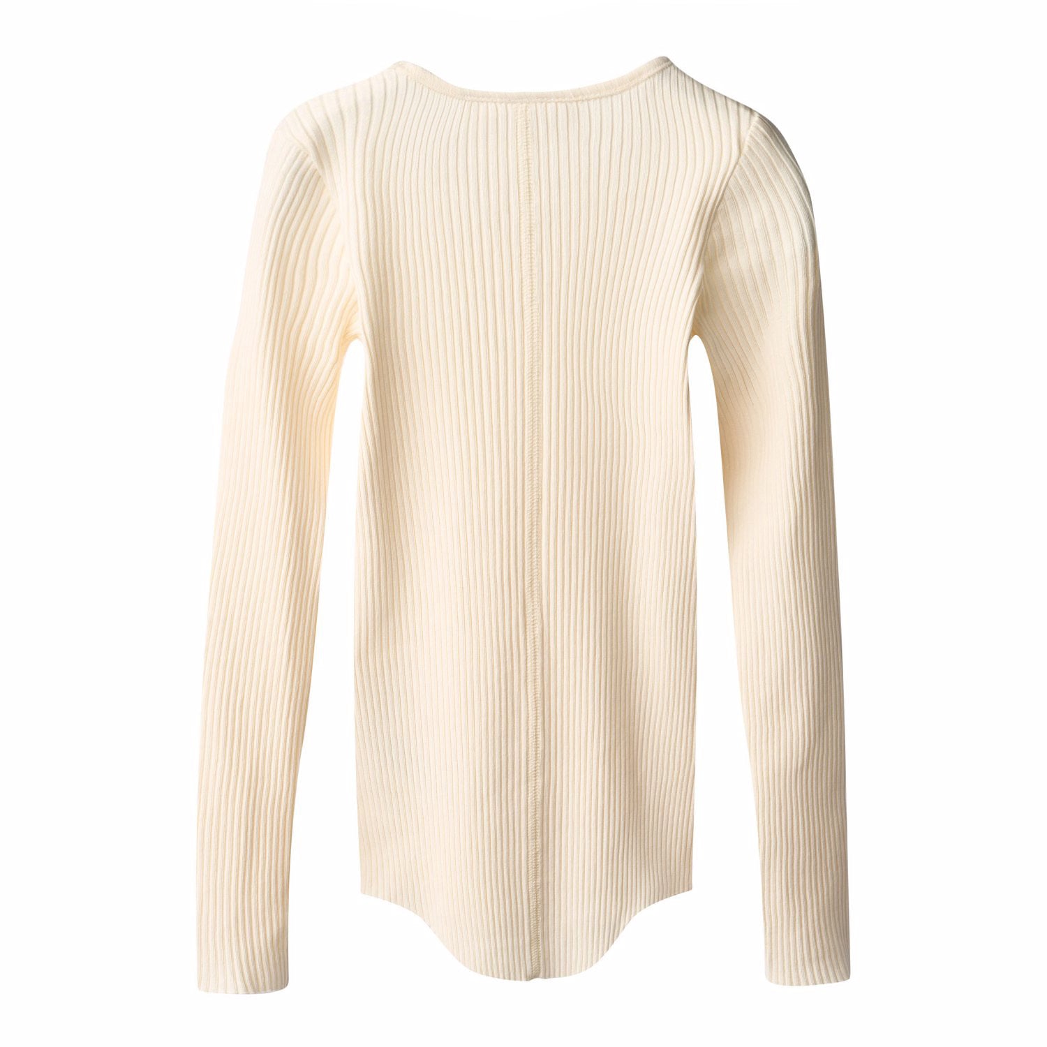cream ribbed molo long sleeve