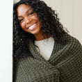 Load image into Gallery viewer, Thyme Waffle Knit Throw Blanket - Extra Large

